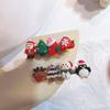 Children Cute Kids Gifts Christmas Hair Clip Elk Headwear Santa Claus Hairpin Hair Accessories