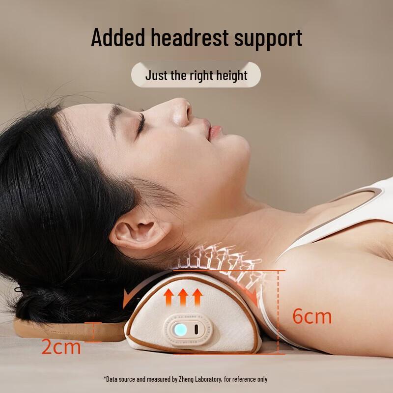 HEZHENG Cervical Neck Massager Pillow with Heat CN plug (adapter included)