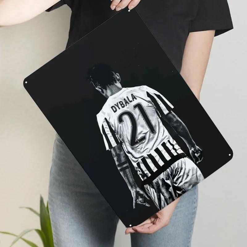 

Paulo Dybala Football Player Metal Poster Vintage Interior Decoration Customized Metal Tin Signs for Wall Art Decoration Retro 7.9x11.8In(20x30cm)