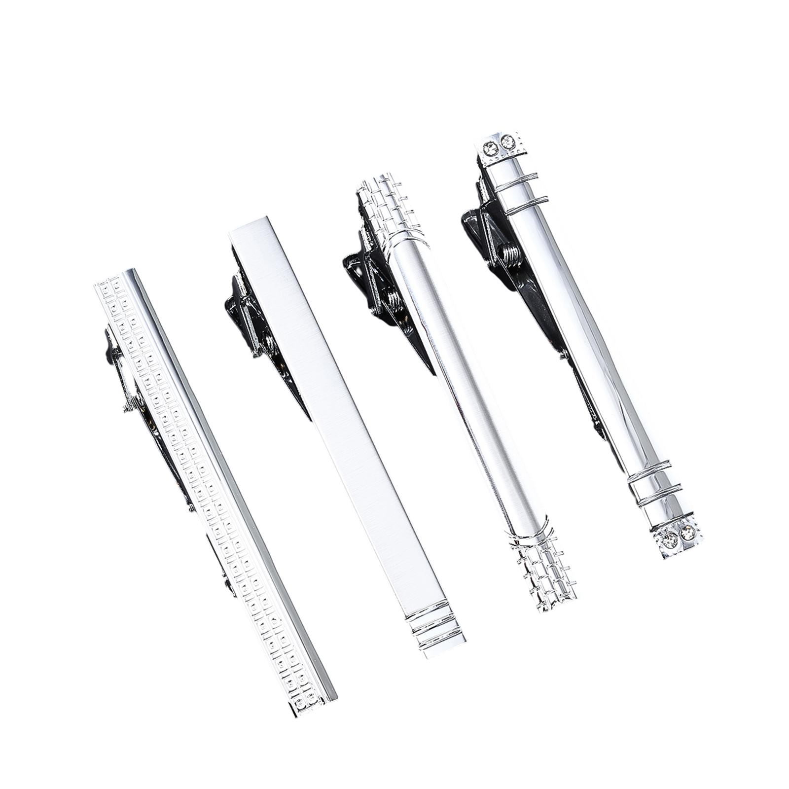 

Стильный зажим для галстука с коробкой для хранения, набор из 4 шт., зажим для галстука, зажим для галстука из сплава, деловой зажим для галстука для мужчин, подарок на День отца