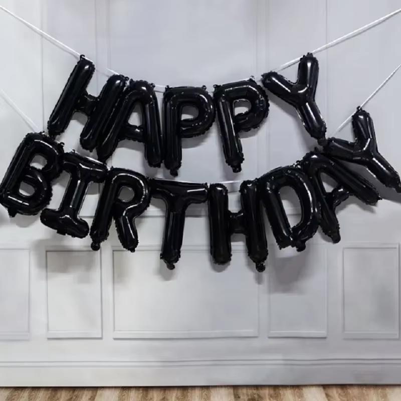 Birthday Decoration Balloons Party Supplies Happy Anniversary Baby Shower Girl Boy Gender Reveal Children's Blue Foil Balloon 5