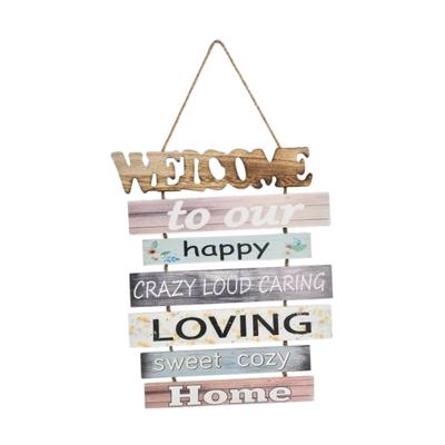 Wooden Hanging Sign Creative Rustic Wall Hanging Plaque Home Decoration for Office Bedroom Living Room Front Door Garden