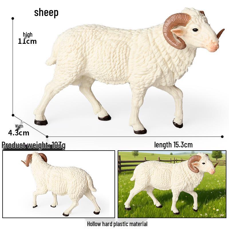 Realistic Farm Animal Models: Big Yellow Duck, Rooster, Turkey, Goose, and Swan