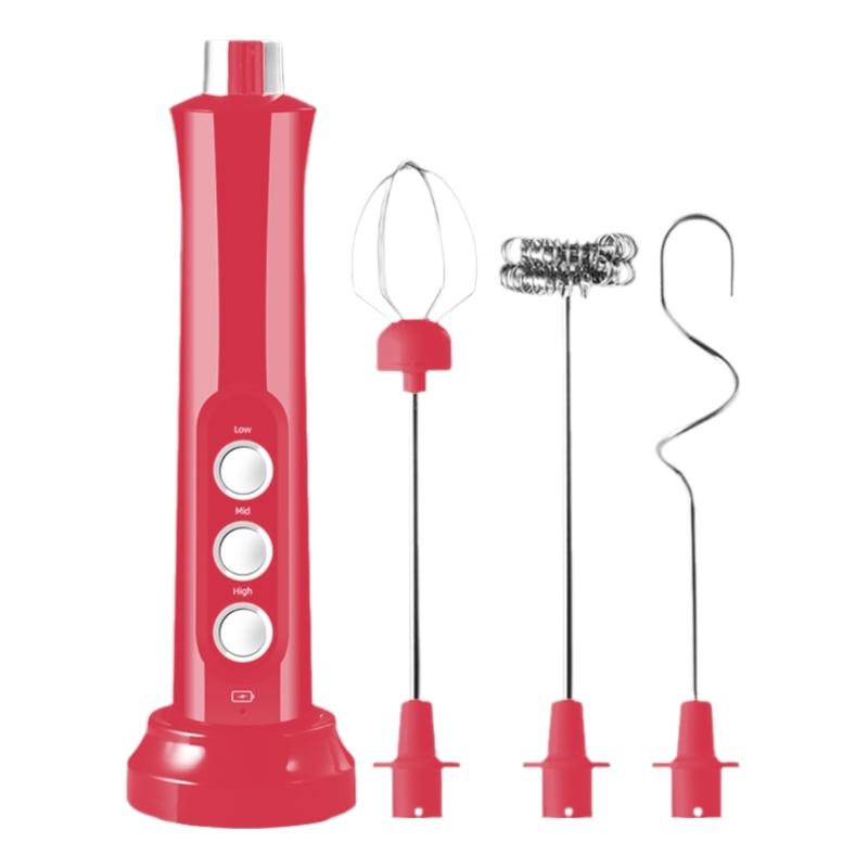 Kitchen Powerful Milk Frother Wand Handheld Drink Mixer Electric Whisk Foam