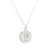 Genuine 18k Sterling Silver (925) Pendant Necklace with Queen Elizabeth II Coin Design, British Style, for Men and Women. Simple, Thin, Small Chain