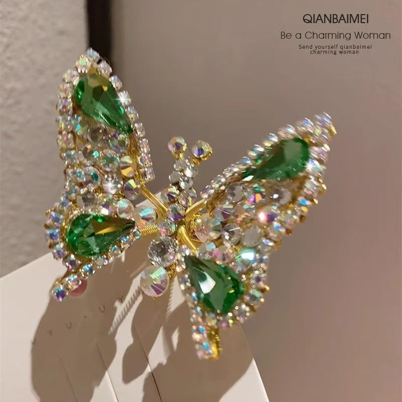 Headwear, Children's Agile Butterfly Hair Clip, Mink Fur, Delicate and Moving Butterfly, Duckbill Clip, Hairpin, Butterfly