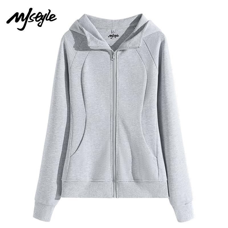Women's Slim Fit Hooded Zip-Up Sweatshirt