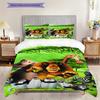 Circus Chaos Animal Adventure Bedding (1 * Duvet Cover + 2 * Pillowcase, Without Core) 2D Flat Duvet Cover and Pillowcase Soft and Comfortable