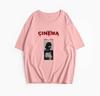 Hirsionsan Cinema Letter Printed T Shirt Women Summer Cotton