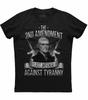 2nd Amendment Thomas Jefferson Last Defense Against Tyranny Guns Black T-Shirt