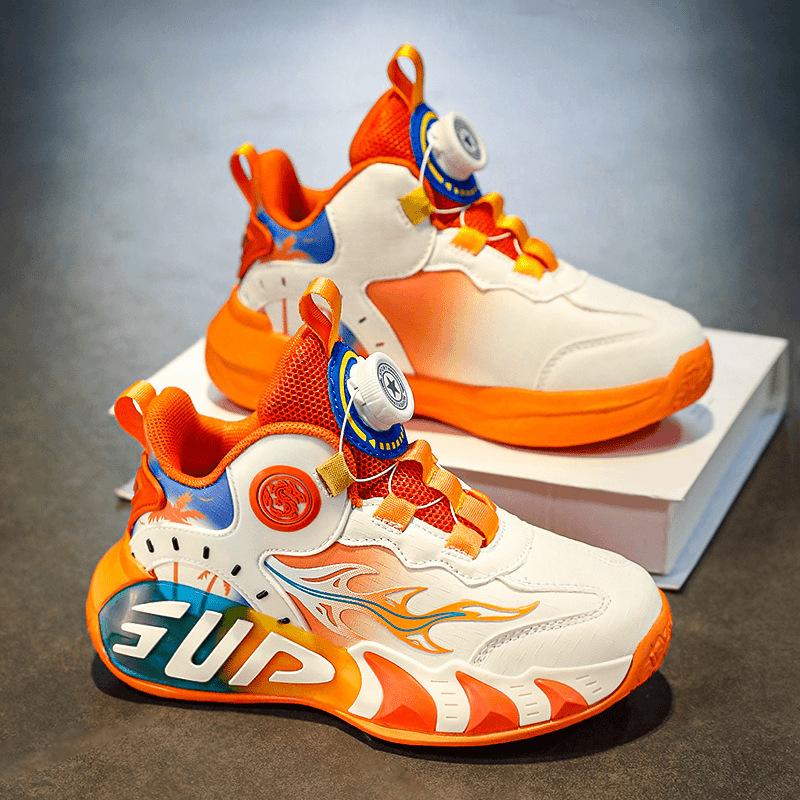 6-12 year old boys shoes autumn new running children's sports shoes white breathable non-slip basketball shoes medium and old children