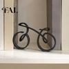 Abstrakte Fahrradskulptur 3D-gedrucktes Ornament, Schreibtisch-Fahrradskulptur, Kreative Kunstfigur, Modern-minimalistische Fahrrad-Dekoration für Zuhause und Büro