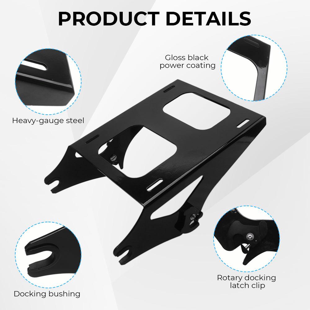 Detachable Two Up Tour Pak Pack Mounting Luggage Rack Steel Alloy Motorcycle For Harley Davidson 2014-25 FLHR FLHRC FLHRSE FLHX