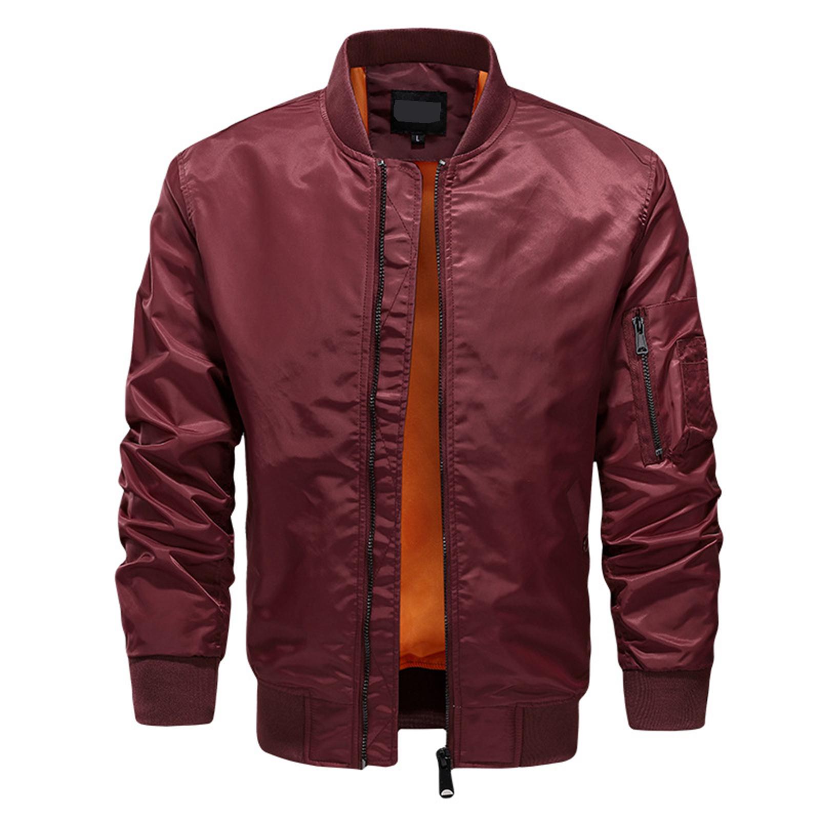 

Мужская куртка-бомбер в стиле кэжуал для работы, свободного кроя, с длинными рукавами XXXXL