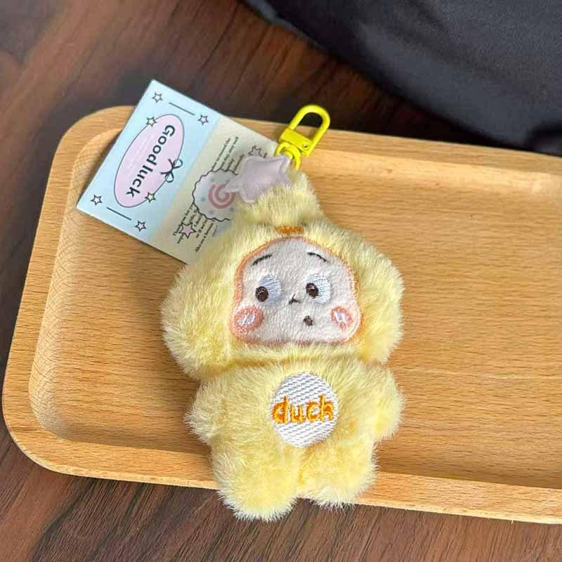 1 st Tecknad Pyjamas Stjärnman Nyckelring Plysch Hängande Prydnad Väskhänge Djur Uppstoppad Nyckelring Tillbehör Semestergåvor