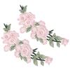 2pcs Flower Design DIY Clothing Accessories Cotton Flower Cotton Patch Iron-On Patch  DIY Projects