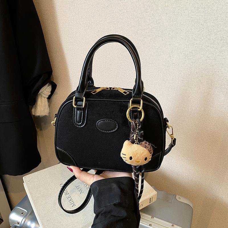 Fashionable Retro Handbag, Autumn and Winter New Versatile Crossbody Bag, Contrasting Color Small Handbag, Pillow Bag
