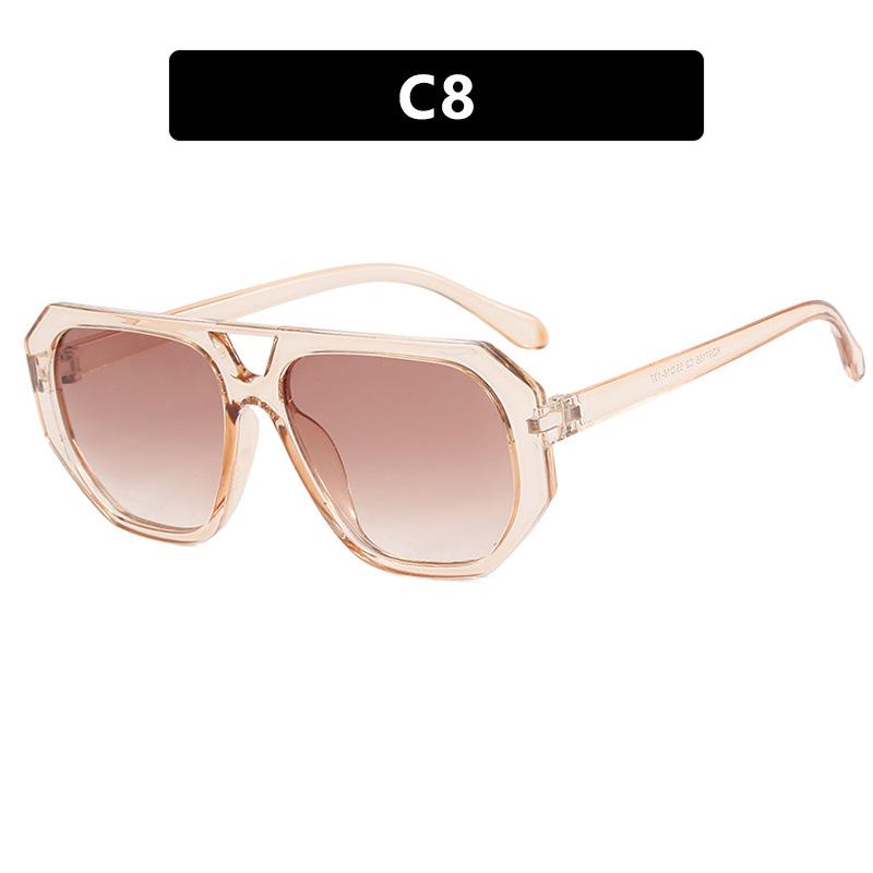 Women's sunglasses, personalized hip-hop street glasses, new fashionable driving beach sunscreen men's sunglasses