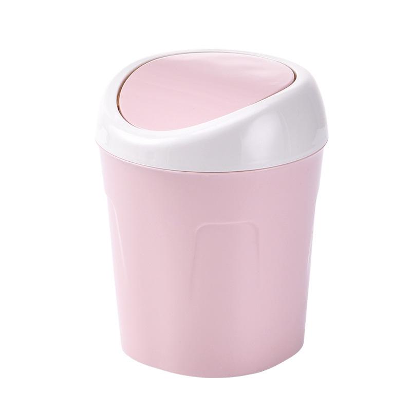 Lindo Mini Cubo de Basura de Escritorio Pequeño Mesa de Comedor Escritorio Escritorio de Oficina Hogar Sala de Estar Mesa de Centro con Tapa