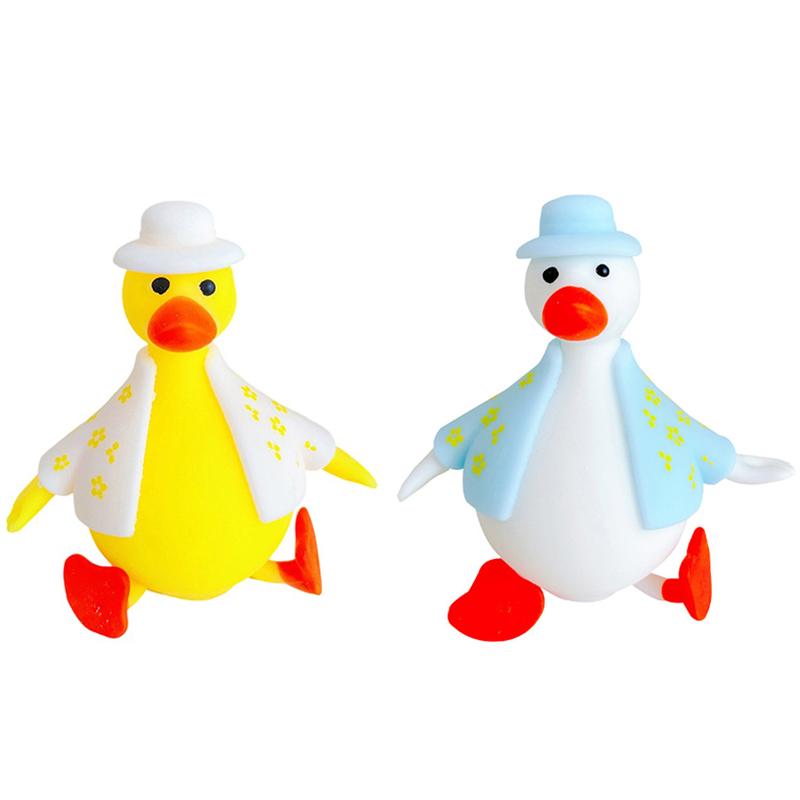 Duck Shape Slow Rising Squeeze Toy Cartoon Animal Slow Rebound Toy Anti-Stress Rebound Ball Stress Relief Toy Birthday Gift
