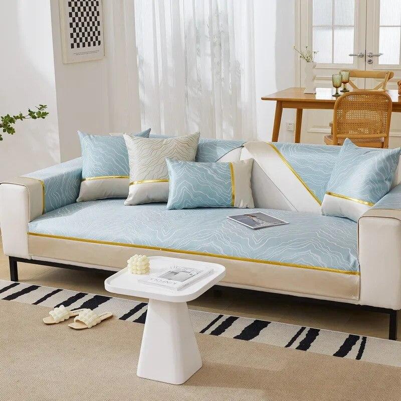 

Простая однотонная кружевная диванная подушка Norse, хлопчатобумажная ткань на четыре сезона, Нескользящая хлопковая подушка, универсальная современная крышка для дивана 70X70cm 1pc