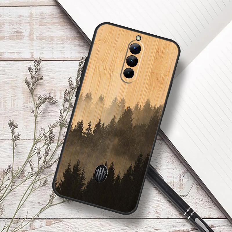 

Tree Flower Bamboo Wood Case For ZTE Nubia Red Magic 10 Air 6S 7S 6 7 Pro RedMagic 8 9 8S 9S 10S 11 Pro Plus Cover Red Magic 6Pro