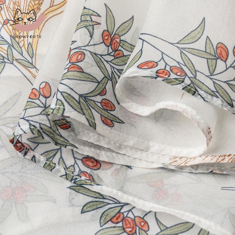 Women's Mulberry Silk Printed A-Line Maxi Dress