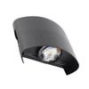 Modern 2W LED Wall Light Black Color AC 90-265V Wall Light IP65 Waterproof Aluminum Alloy Wall Mounted Light Porch Lighting