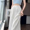 La Chapelle Women's Tencel Wide-Leg Denim Pants