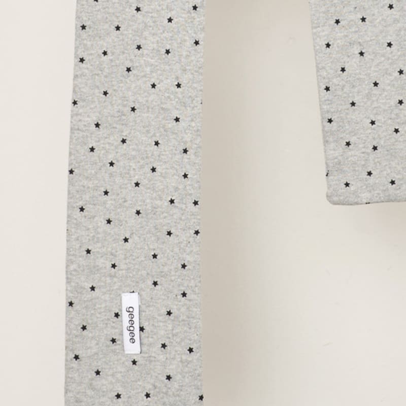 Geegee Mini Star Cotton Scarf - Grey