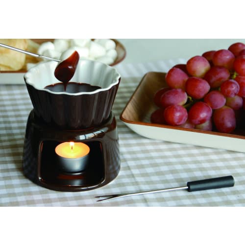 Kinto Mini Chocolate Fondue with Candle, Bitter, 36326