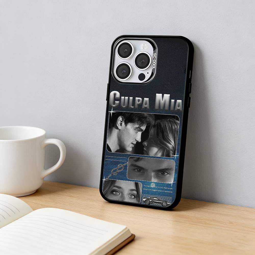 

My F-Fault Culpa MiaS Phone Case For iPhone 17,16,15,14,13,12,11 Plus,Pro Max,XS,Colorful Silver Phone case Funda Cover iPhone14Pro