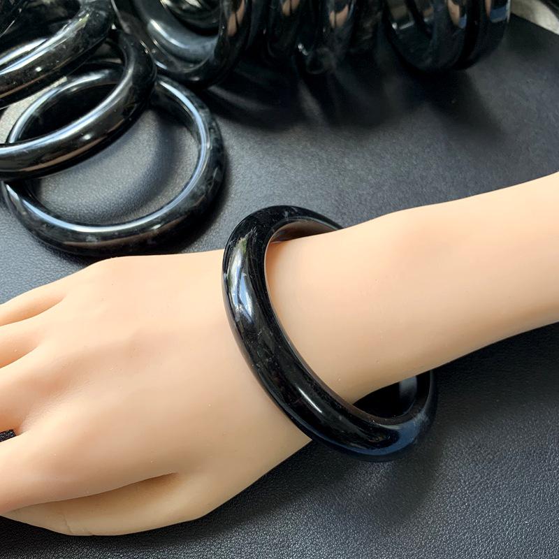 Douyin Hot Selling Natural Xiuyan Black Jade Bracelet - Fine Quality New Product 56/57