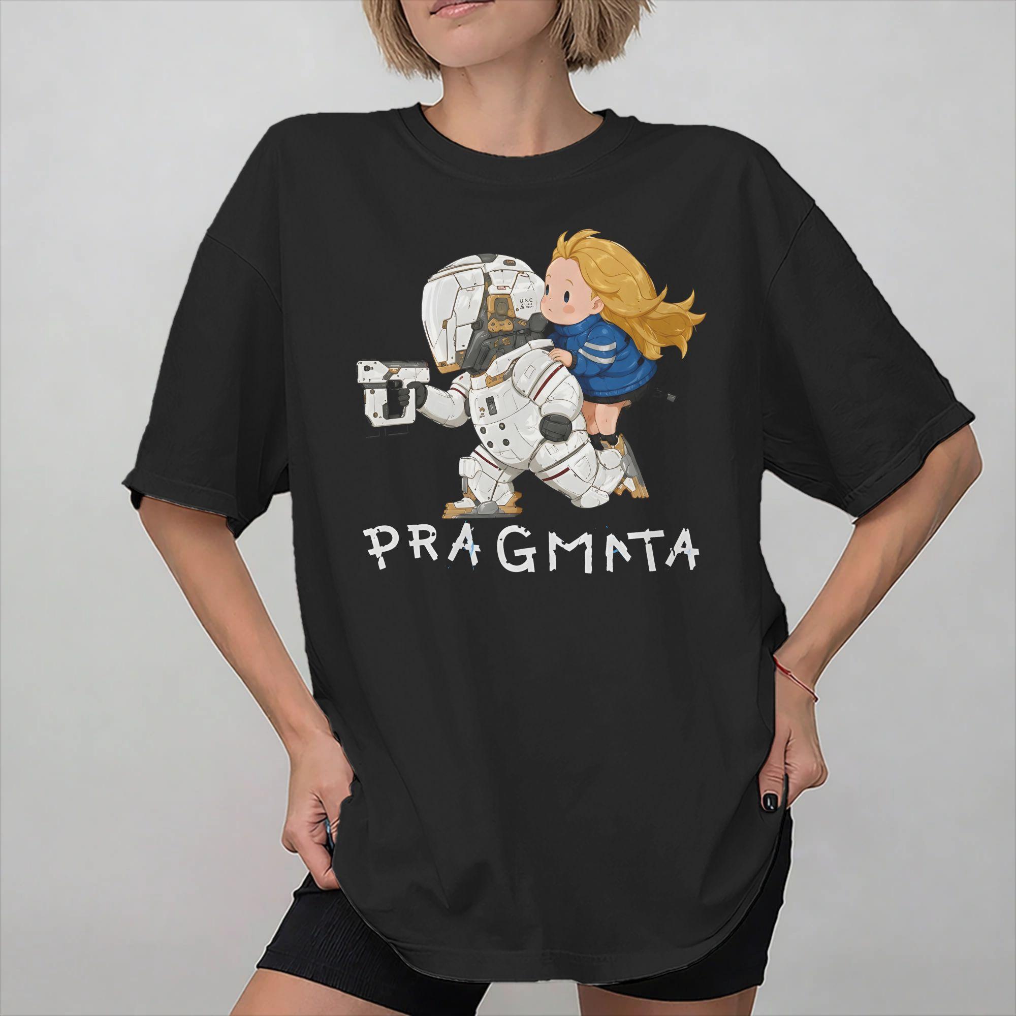 All Seasons Pragmata Game 2026 T Shirt for Unisex Women Cotton Tee Shirt Short Sleeve Clothes S