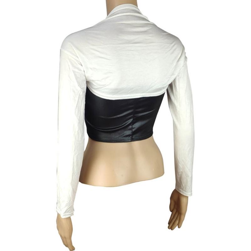 Breathable Woman Shrug Cardigan Shrug Crop Top Skin-friendly Long Sleeve Shawl