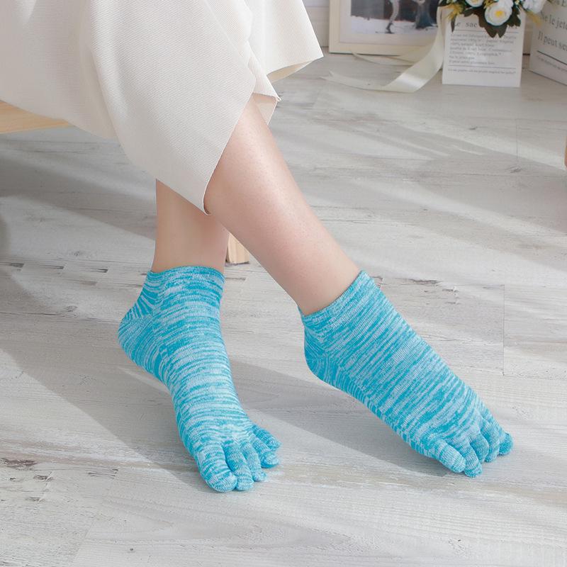 Women s Cotton Low-Cut Five-Toe Ankle Socks - Summer Thin Split-Toe Design One size fits 36-40 синий