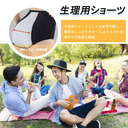 LGLFCS Period Panties, Sanitary Panties, Leak-Proof, High-Waisted, Large Protection Area, Women's Period Products, Absorbent Panties, Belly Warmer Pan