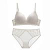 French Lace Triangle Cup Wireless Push-up Lingerie Set for Small Busts - Sexy & Comfortable