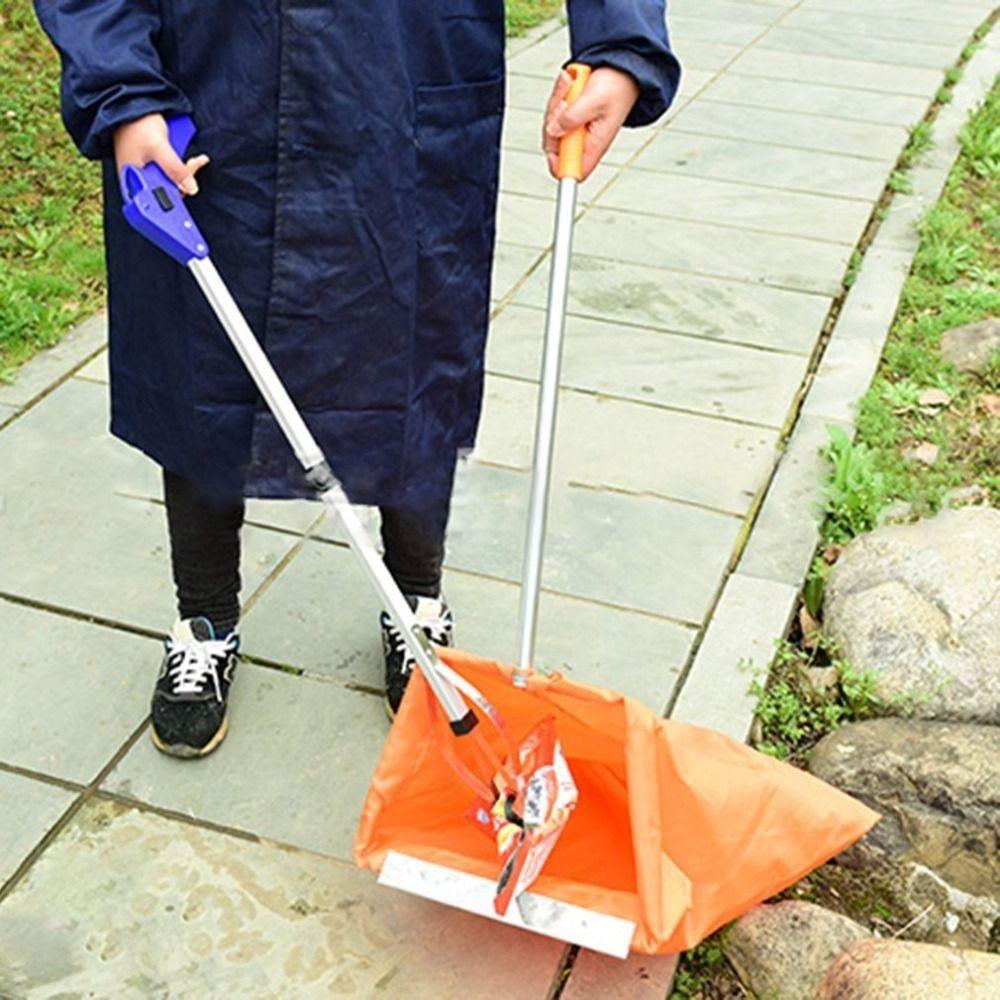 Long Arm Foldable Reacher Grabber Tool Telescopic Foldable Claw Trash Garbage Picker 83CM Extender Gripper Tool Garden