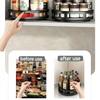 Multifunctional Rotating Storage Box - Space-Saving Kitchen Organizer with Anti-Slip Countertop Holder for Spices & Cosmetics, Adjustable Height