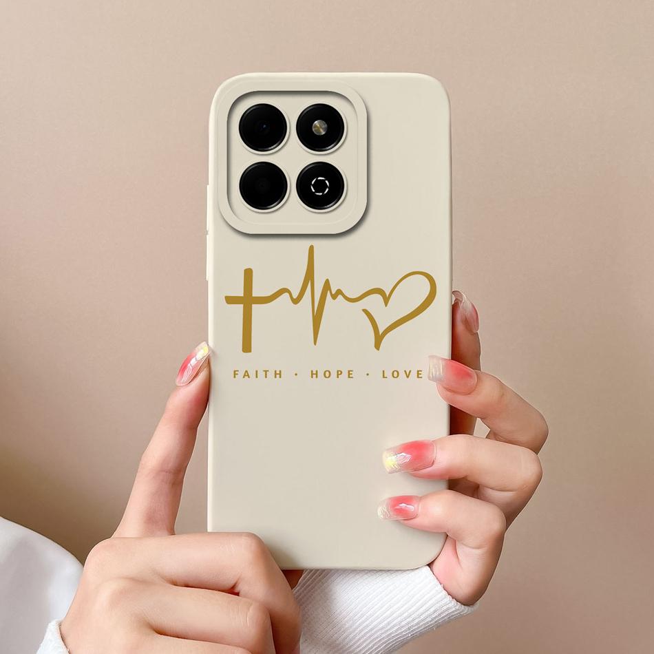 Fashion Cover For Honor X6B Case Soft Liquid Silicone Camera Protection Anti Drop Candy Phone Back Cover Model JDY-LX1 LX2 Funda