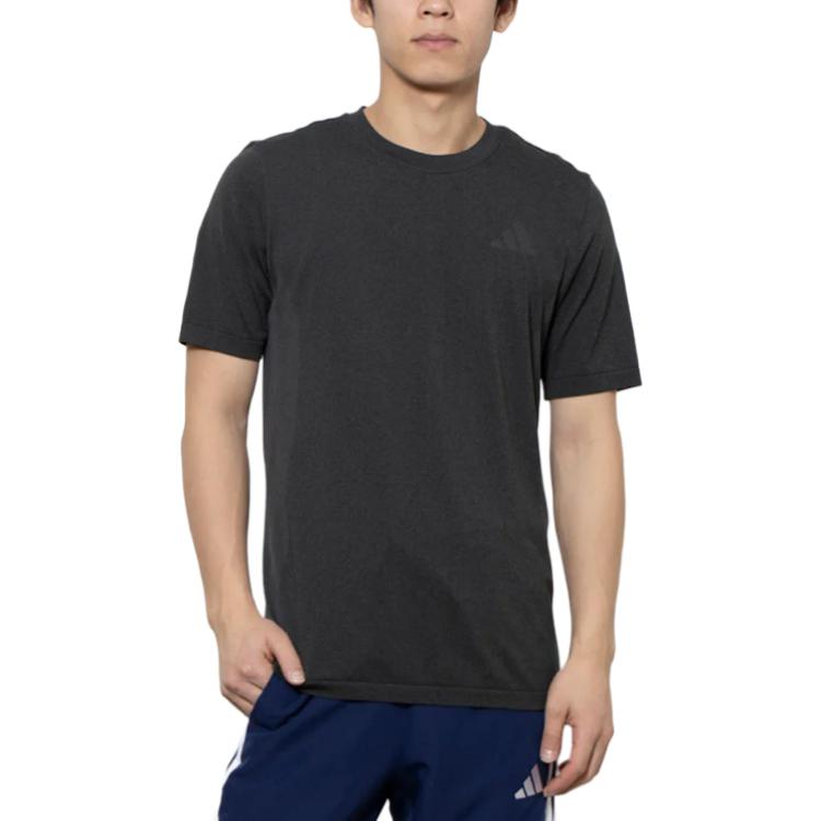 Adidas Clothing T Shirts Men s Dark Gray Crew Neck IS6926 L