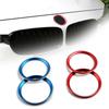JHG18 1 Piece Front and Rear Logos 82mm/74mm Front and Rear Badge Decorative Rings Suitable for BMW 3 Series 5 Series 320LI 520LI