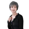 All-in-one Wig for Ladies, Minimum Short Length, Heat-resistant Dark Gray Hair