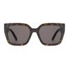 Dior Classic Hollow Logo Metal Frame Acetate Square Sunglasses Unisex sunglasses Tortoiseshell 30MONTAIGNE-S8U/20A5-54