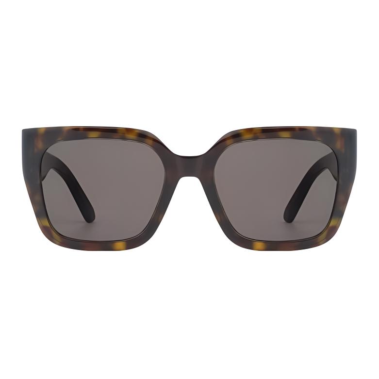 Dior Classic Hollow Logo Metal Frame Acetate Square Sunglasses Unisex sunglasses Tortoiseshell 30MONTAIGNE-S8U/20A5-54