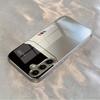 Light green mirror finish flower plated silver phone case for Samsung Galaxy S26 S25 S24 S23 S22 S20 FE/Ultra/Plus anti Cover