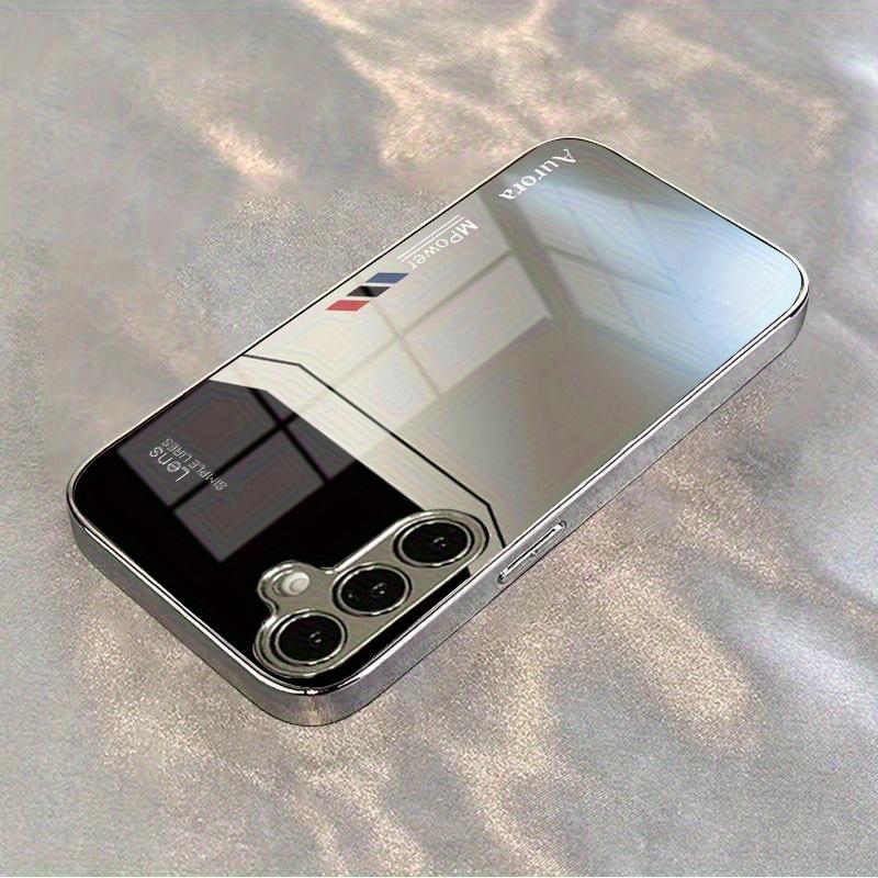 Light green mirror finish flower plated silver phone case for Samsung Galaxy S26 S25 S24 S23 S22 S20 FE/Ultra/Plus anti Cover