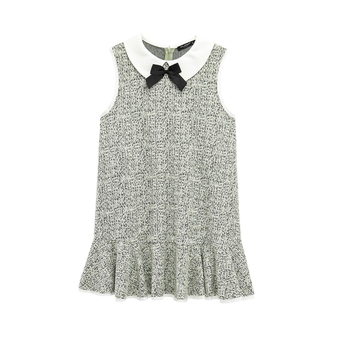 

Spring 2025 Women s European and American Style Bow Sleeveless Textured Dress Extra Small зелёный