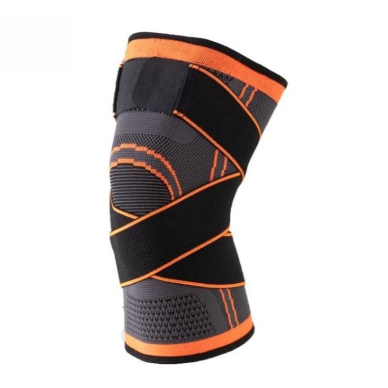 Sports Knee Pads  Eight-character Straps Pressurized New Nylon Breathable Basketball Football Volleyball Brace Protector BandageElastic and Breathable